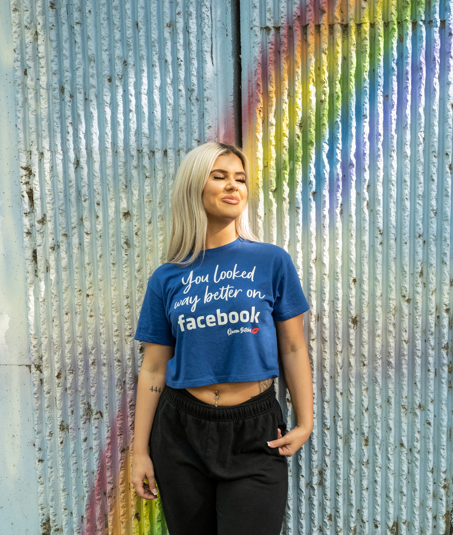 You looked Better On FB Loose Crop Top